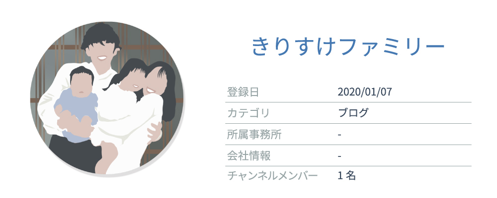 商品紹介が得意なYouTuber2位「きりすけファミリー」